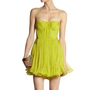 NWT Maria Lucia Hohan Silk Bustier Corset Mini Dress